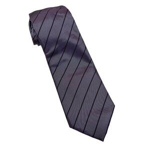 Banana Republic Iridescent Purple Diagonal Striped Tie Shine Lavender